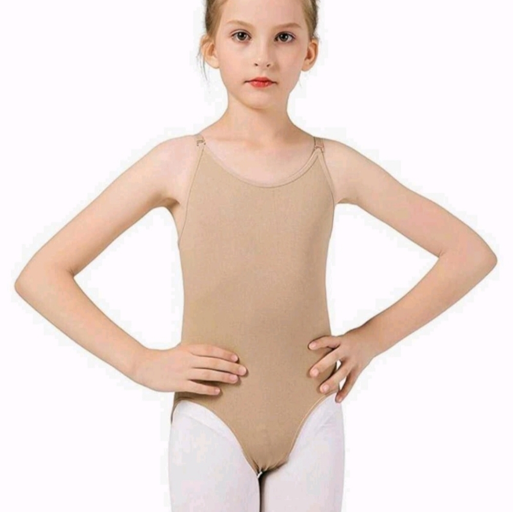 New in Package. Nude Color Leotard. Child's Size Large.